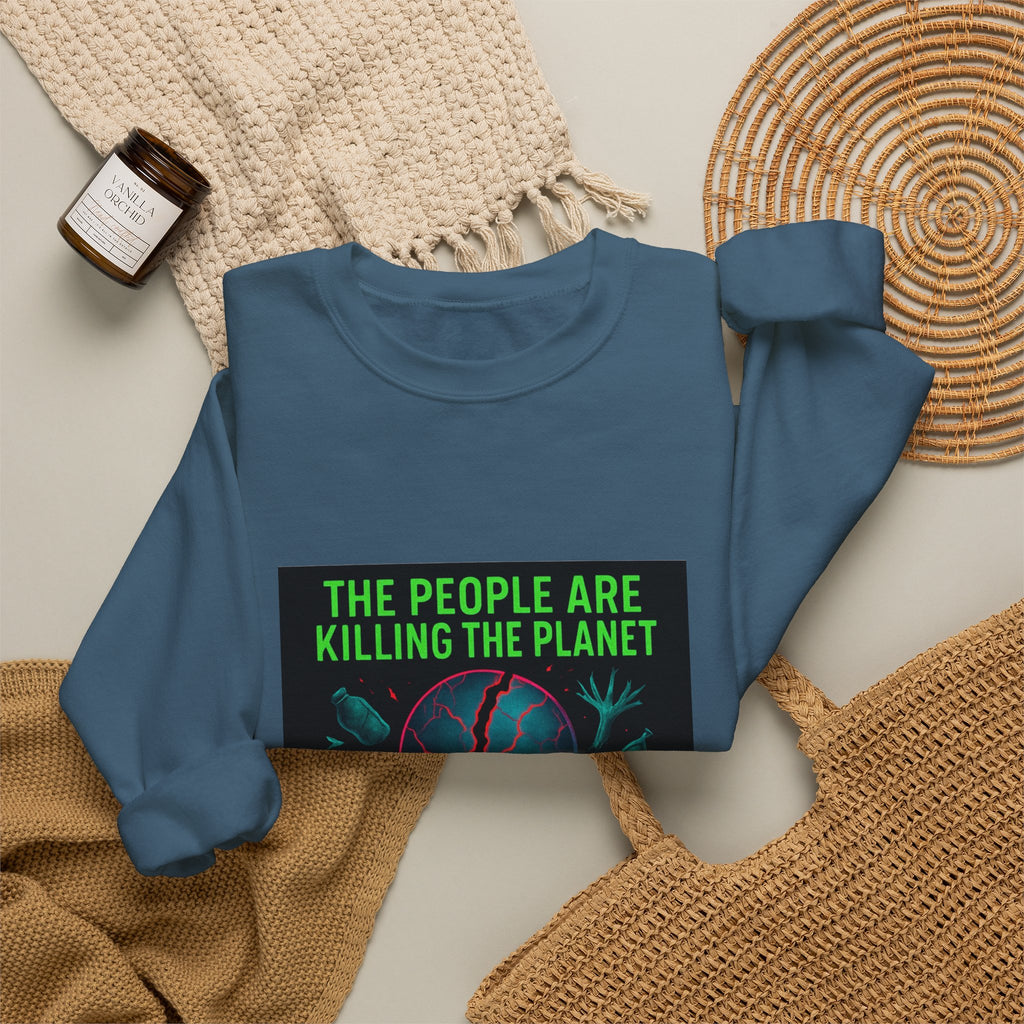 The People Are Killing the Planet, The Planet Is Killing the People® Crewneck Sweatshirt