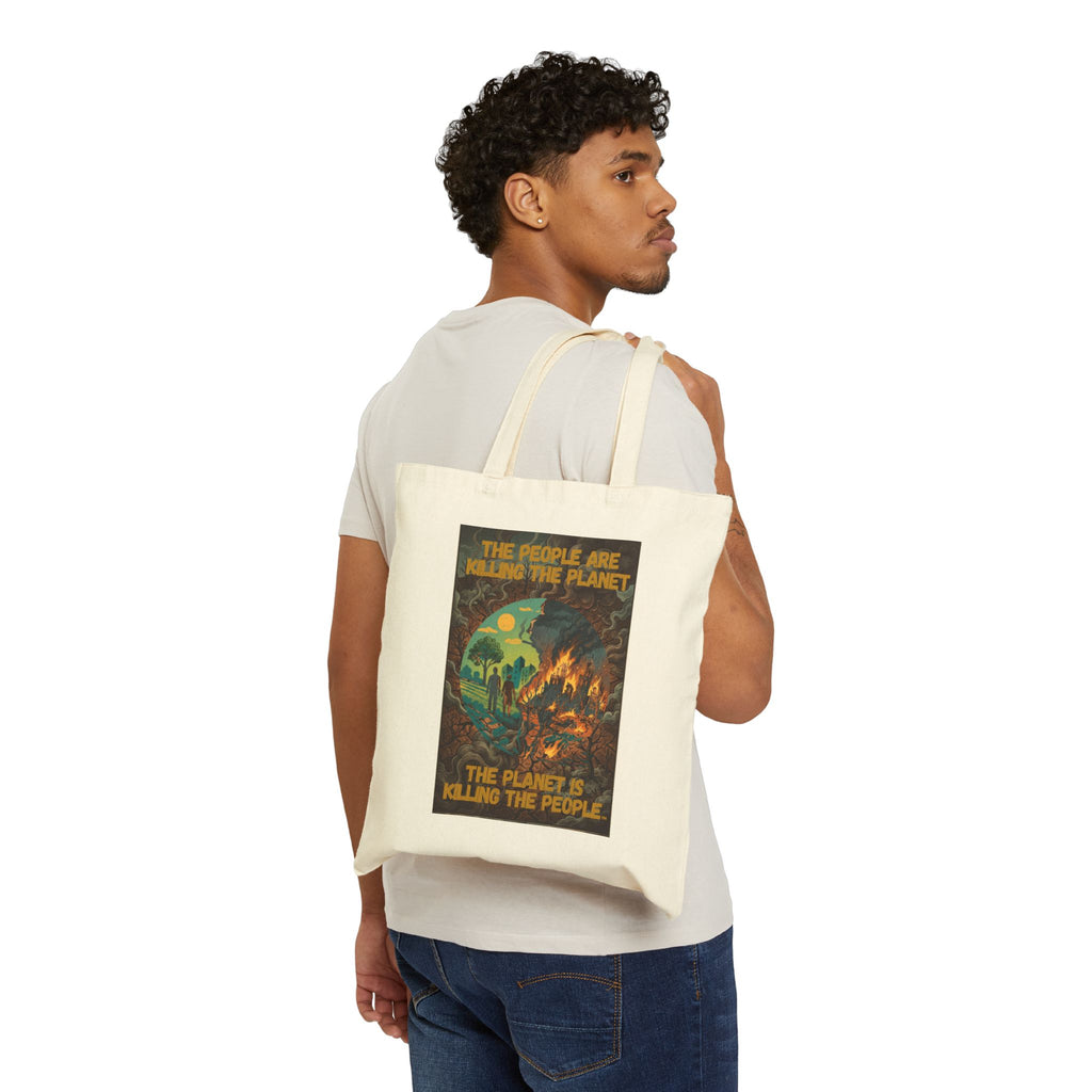 The People Are Killing the Planet Tote Bag | The Planet Remembers®